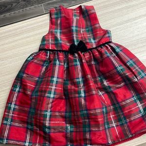 5t George brand formal dress. Red, blue, green and silver in color. Gently used.